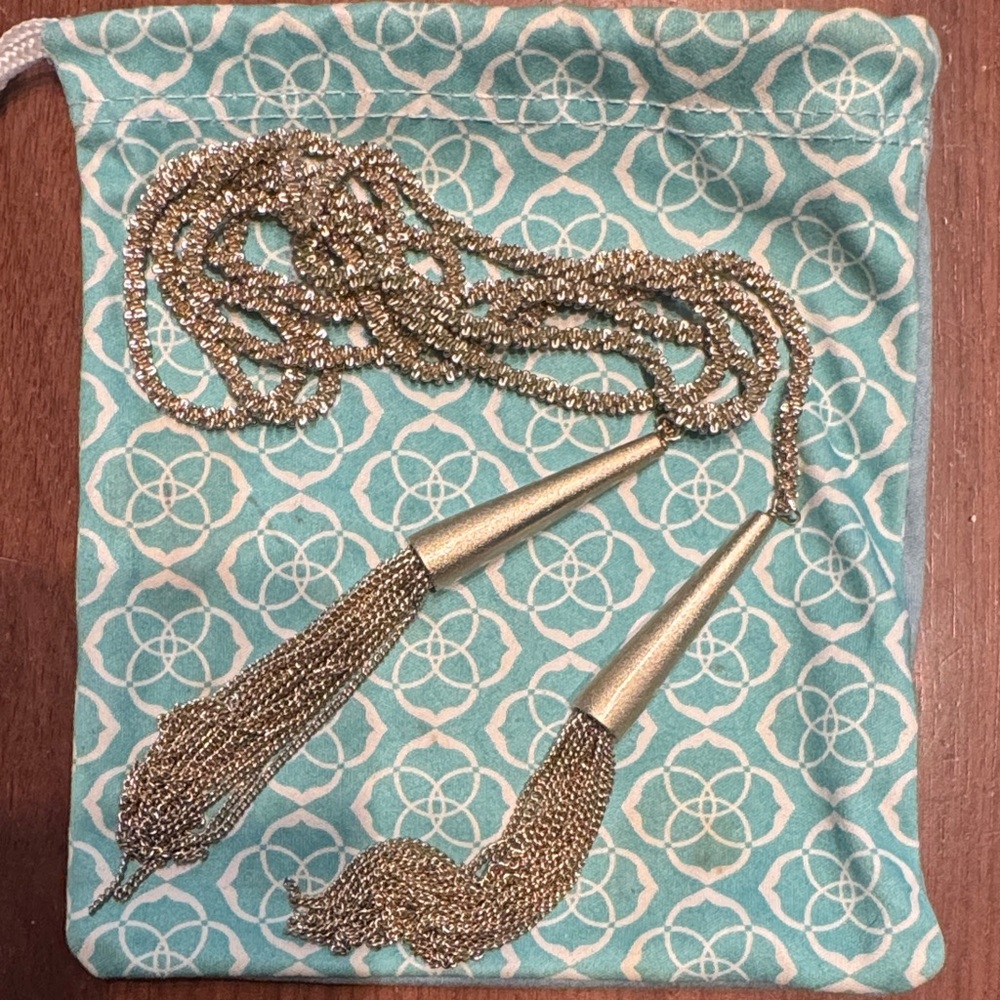 Kendra Scott Gold Tassel Necklace